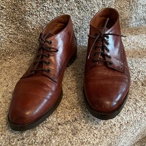 Ruff Hewn Brown Leather Ankle Boots